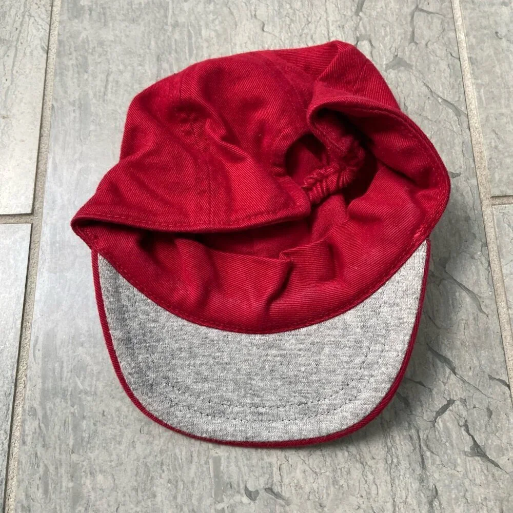 Baby Gap Cotton Baseball Hat – Red, Newborn 3–6 Months